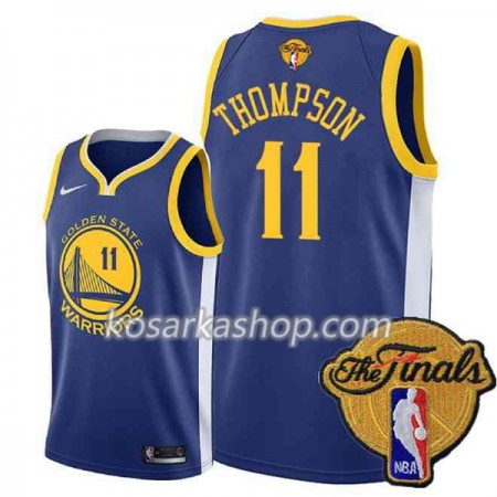 Dres Golden State Warriors Klay Thompson 11 2018 NBA Finals Patch Nike Plava Swingman